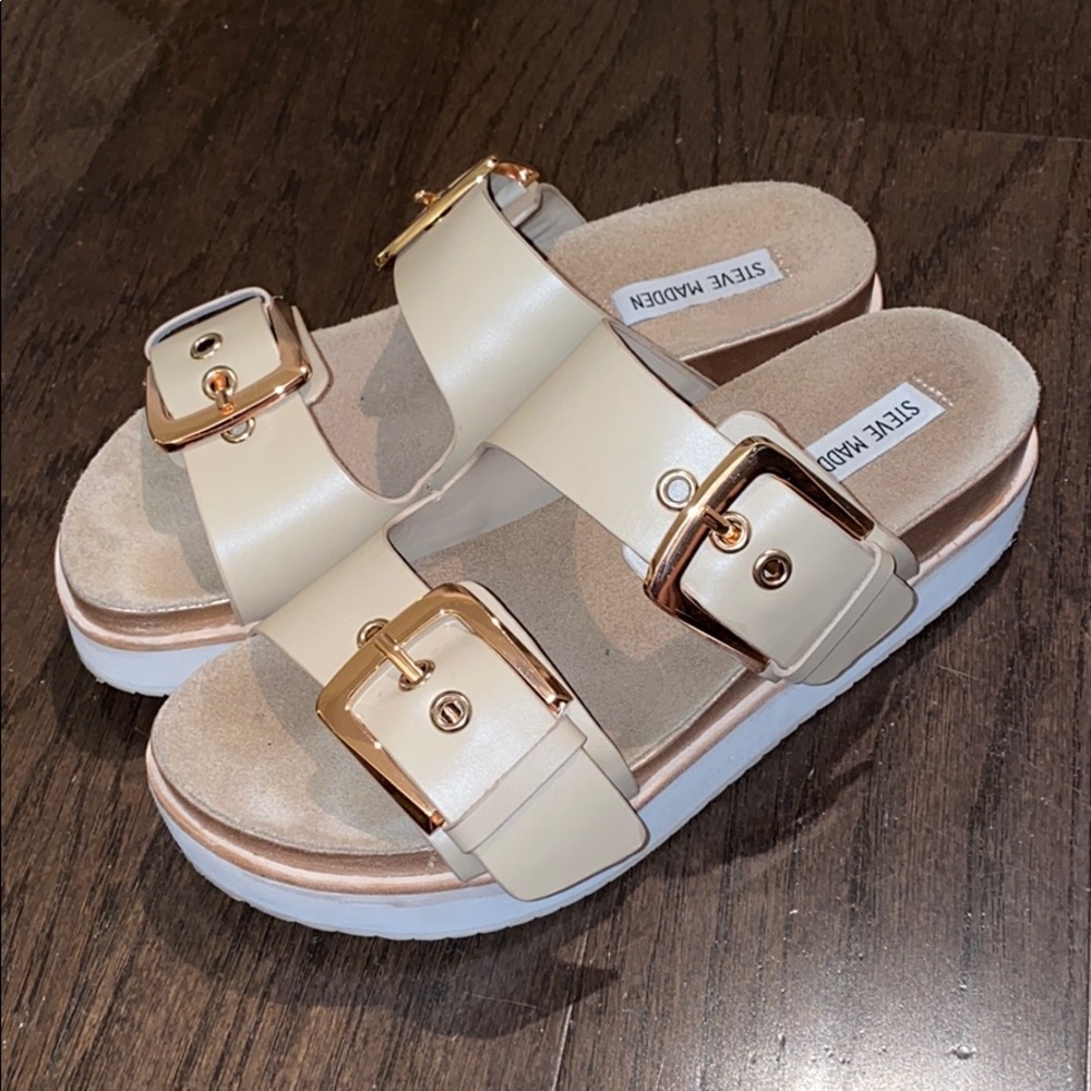 Steve Madden Buckle Slide Sandals
